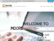 Tablet Screenshot of mooredigitalmarketing.com